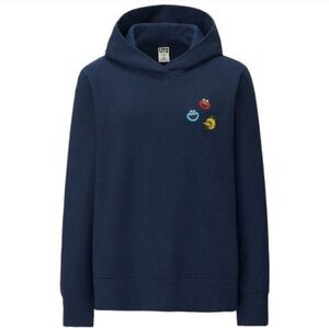 Uniqlo x KAWS Sesame Street Navy Blue Hoodie XS